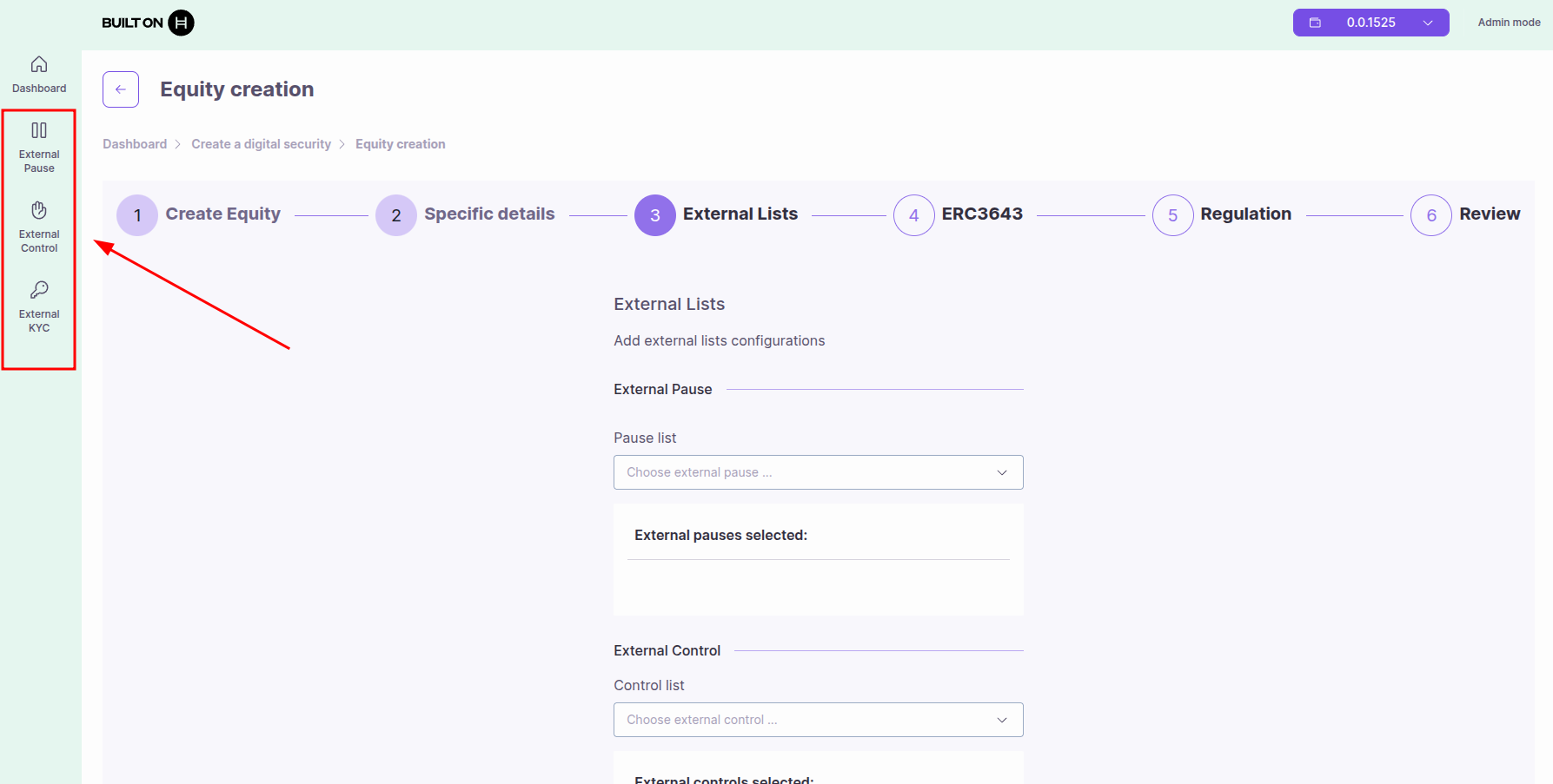 External Lists Configuration